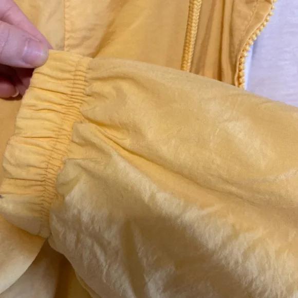 Catalina Vintage Track Windbreaker Jacket Yellow Gold Size Medium Lined - Picture 7 of 9